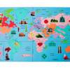 Коврик-пазл  карта мира
