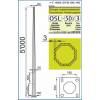 Osl 50/3 по параметрам как огк-5. мачта наружного освещени