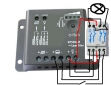 Переключатель с контроллера солнечной батареи на аккумулятор