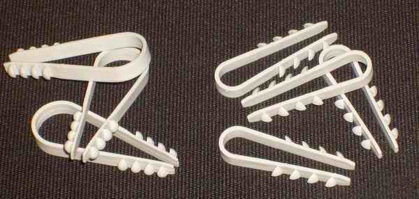 Монтаж скрытой проводки под штукатурку - дюбель-хомут=