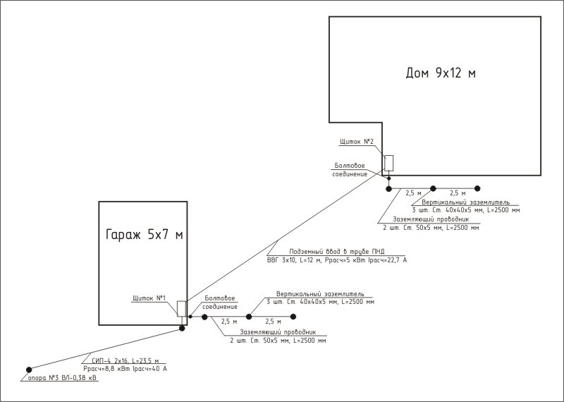 Мой проект электроснабжения)) - shema1