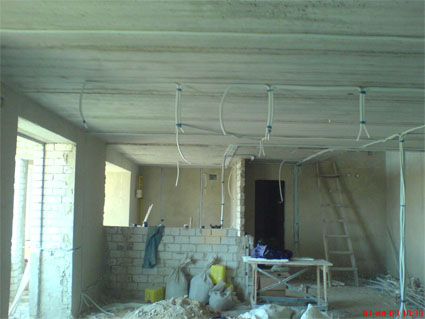 Электромонтаж в квартире - разводка по потолку - Потолок 2.jpg