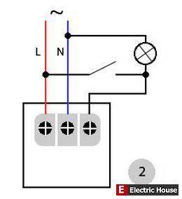 Датчик движения и выключатель совместно. - схема