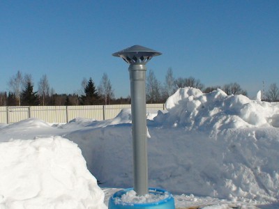 Вентиляция и одновременно световая сигнализация для станции ТОПАС-5 - topaz