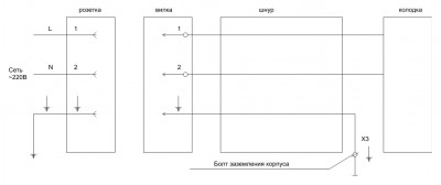 Однофазная плита - трехфазная розетка - развод