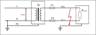 Заземление узла связи. - Питание через транс.jpg