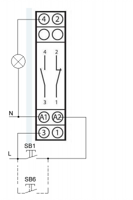 включение лампы - E230