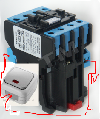 Подключение магнитного пускателя. - пмл с выключателем.PNG