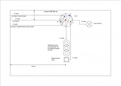 Правильно ли спланирована проводка в квартире? - Стена 5 (гостева)1