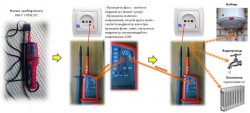 Тестером звонится водопровод и батарея отопления - Звонится водопровод и отопление