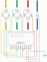 Подключение эл.счётчика цэ6803вм - 11