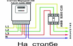 Как переделать щиток под 3 фазы - Схема электрика1