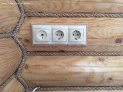 Внутренняя проводка в оцилиндрованном бревне. Чем чревато  - brevno3.jpg